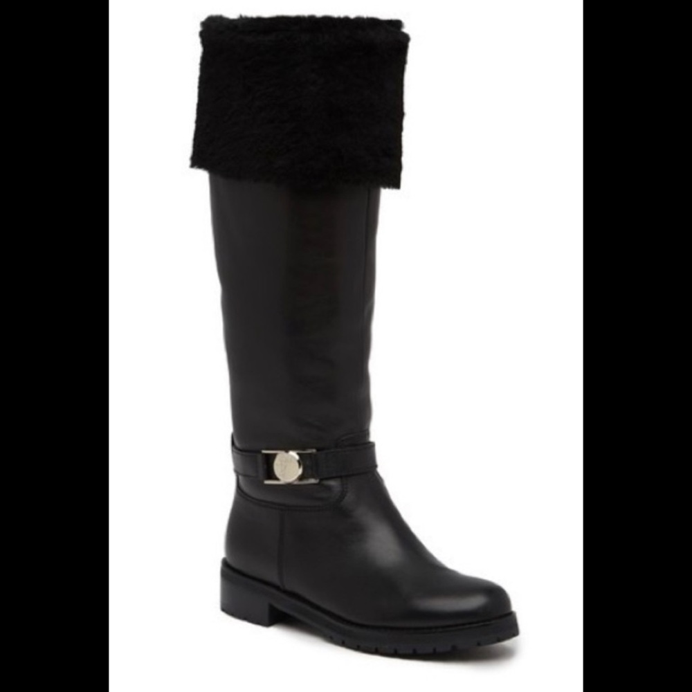 Fox fur Versace boots
